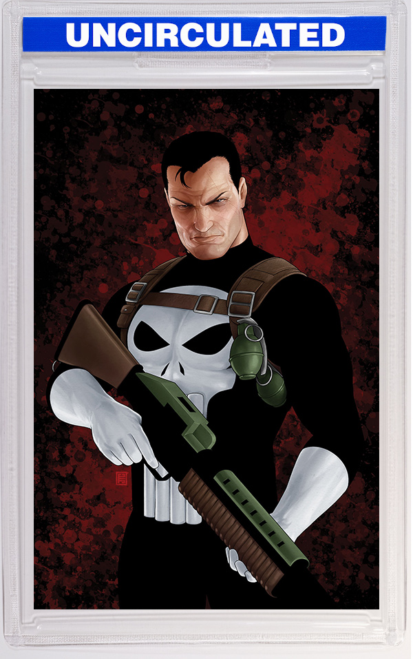 Punisher #1 John Tyler Christopher Negative Space Virgin Variant (2nd Printing)