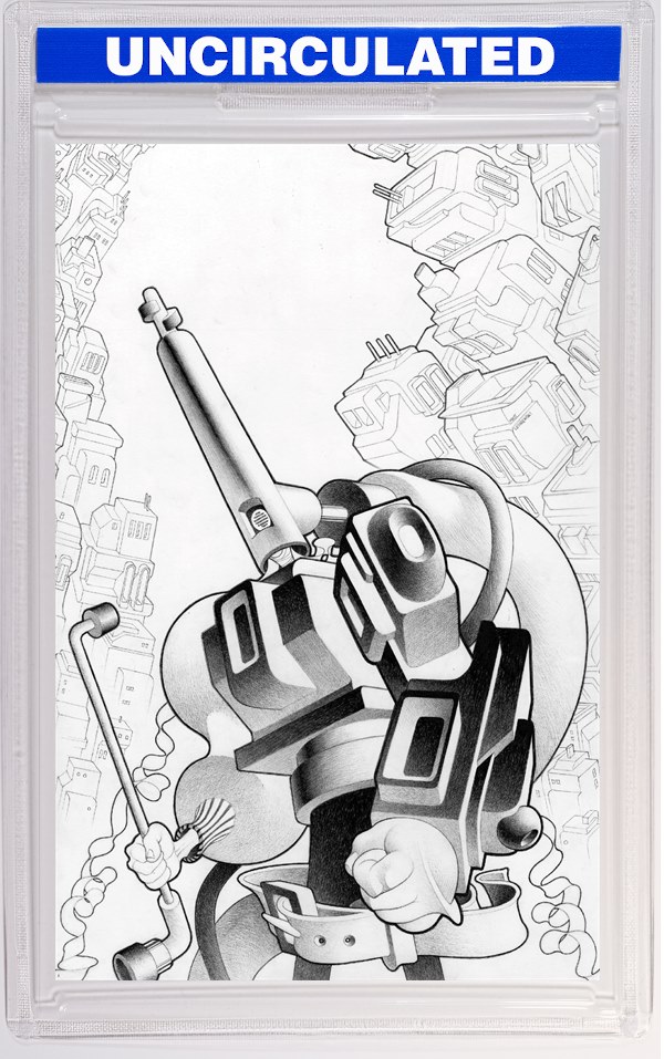 Faceless And The Family Maze Of The Mechanical Aliens #1 (Of 4) CVR D INC Matt Lesniewski B&W VAR