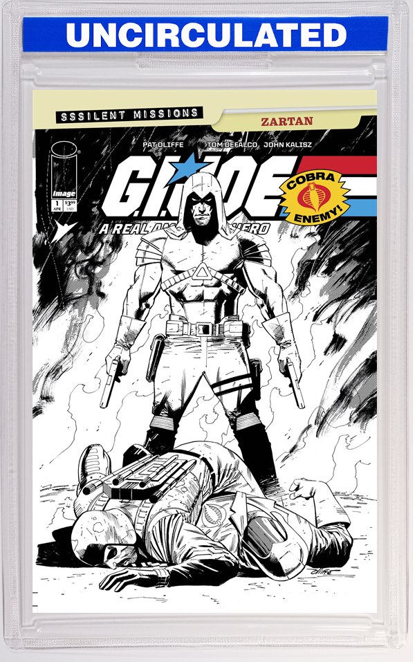 GI Joe A Real American Hero Sssilent Missions Zartan #1 (One Shot) CVR C INC Pat Olliffe B&W VAR