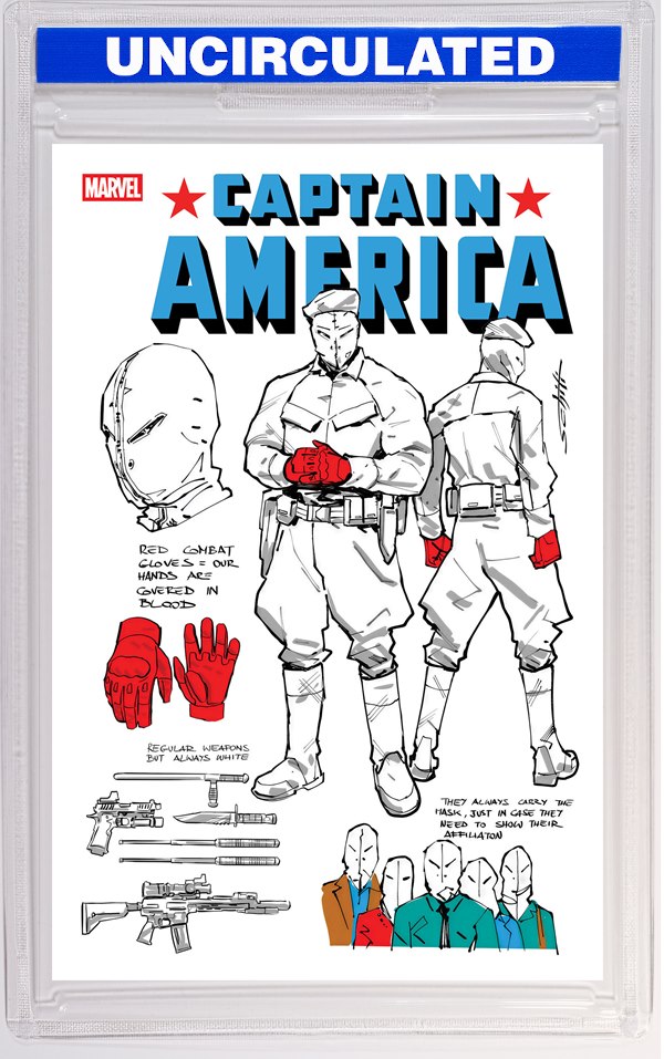 Captain America #18 Valerio Schiti Design Variant