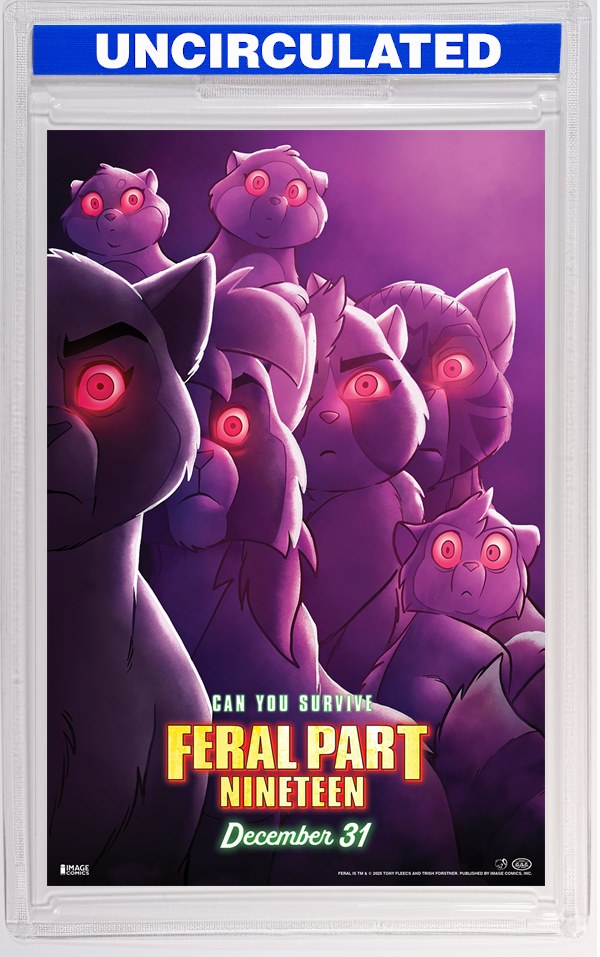 Feral #19 CVR B Tony Fleecs & Trish Forstner Movie Poster Homage VAR