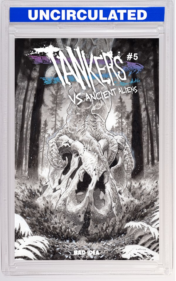 Tankers Vs Ancient Aliens #5 (Of 5) CVR D INC Lewis Larosa B&W VAR