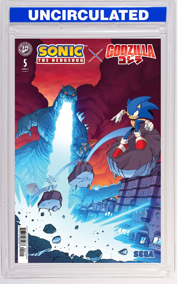 Sonic The Hedgehog X Godzilla #5 Variant B (Schoening)