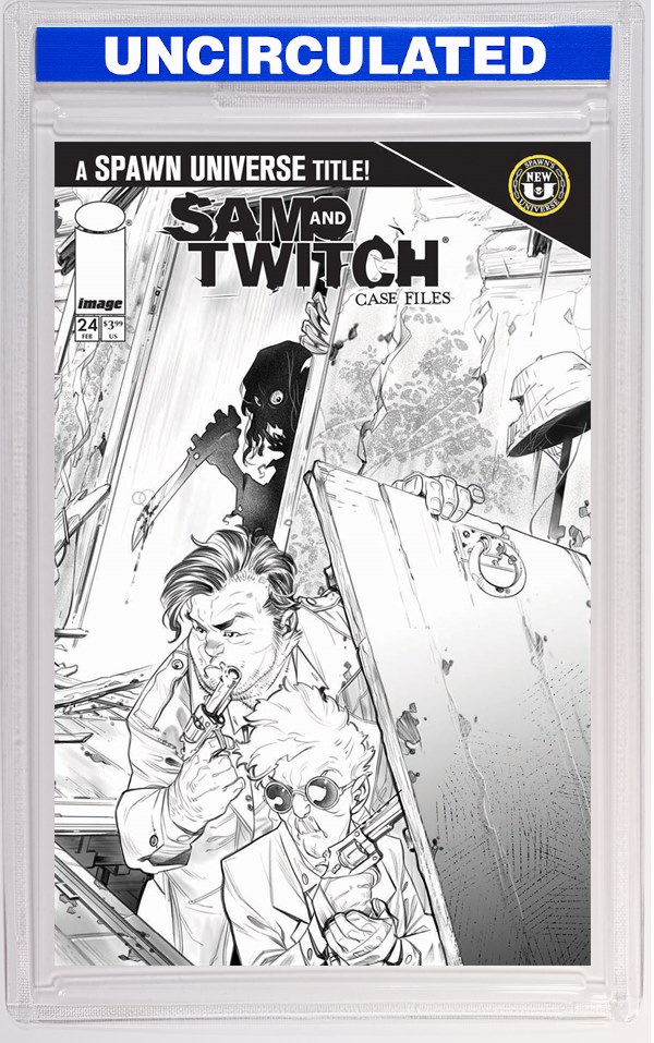 Spawn Sam And Twitch Case Files #24 CVR B Ig Guara B&W VAR