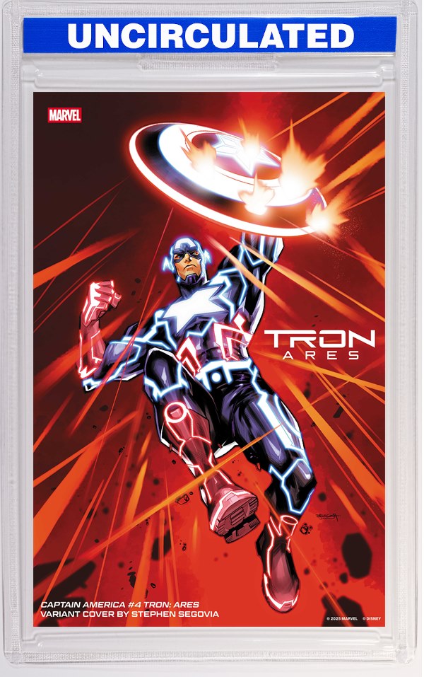 Captain America #4 Stephen Segovia Tron: Ares Variant