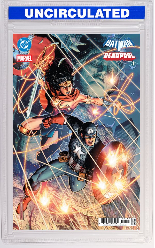 DC Marvel Batman Deadpool #1 (One Shot) CVR E Jim Cheung Wonder Woman Captain America Card Stock VAR