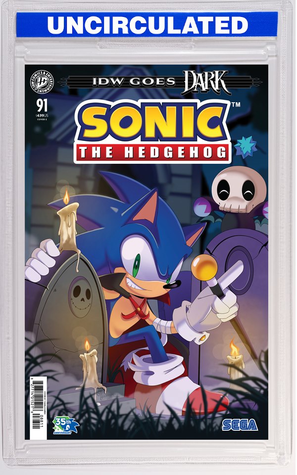 Sonic The Hedgehog #91 Variant E (Kareh IDW Goes Dark Variant)