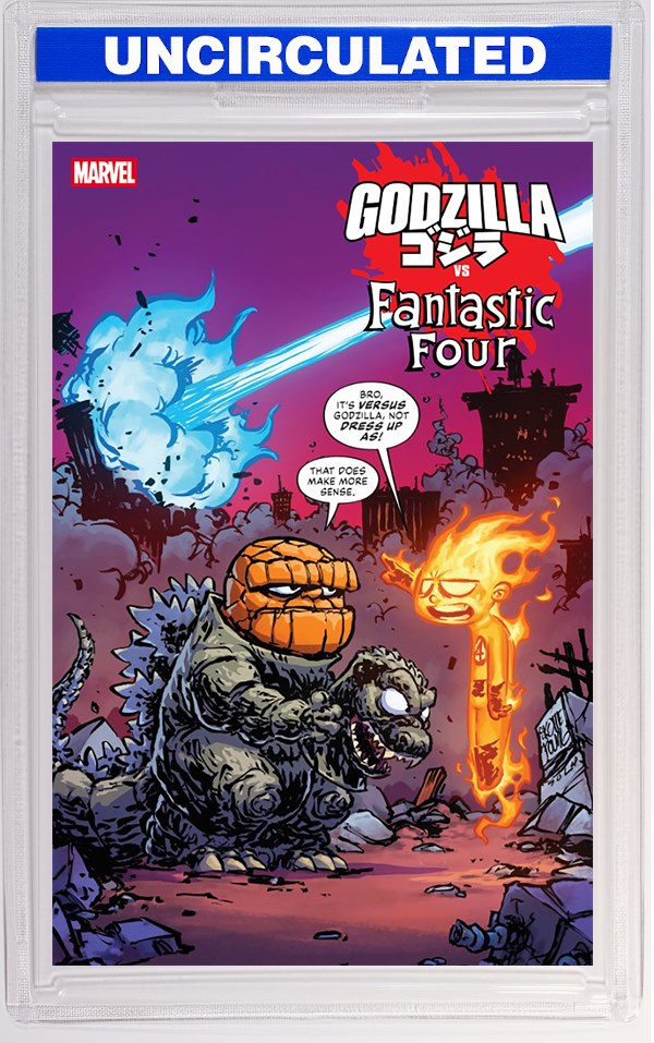 Godzilla Vs. Fantastic Four #1 Skottie Young Variant