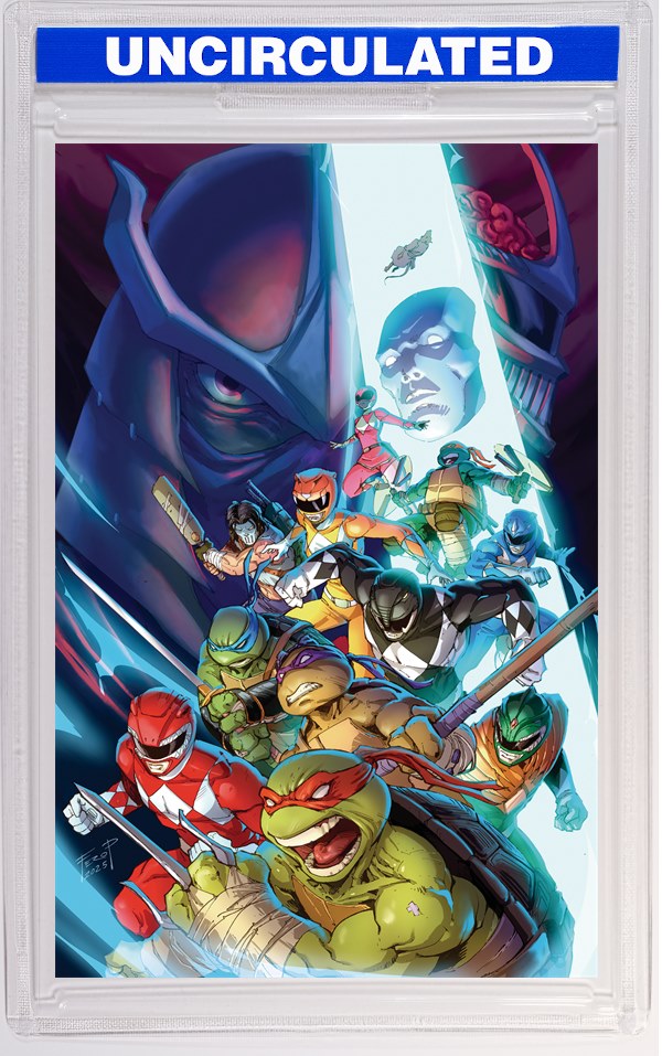 Mighty Morphin Power Rangers/Teenage Mutant Ninja Turtles III #2 F INCV (Full Art, Pe)