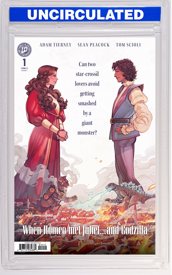 Godzilla’s Monsterpiece Theatre Presents: Romeo & Juliet & Godzilla Variant C (Beals Movie Homage Cover)