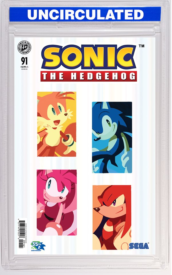 Sonic The Hedgehog #91 Variant RI Foil (Fourdraine)