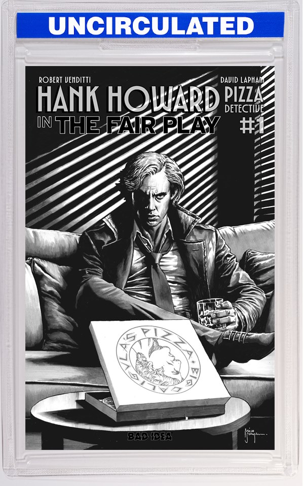 Hank Howard Pizza Detective The Fair Play #1 (One Shot) CVR B Mico Suayan Noir B&W VAR