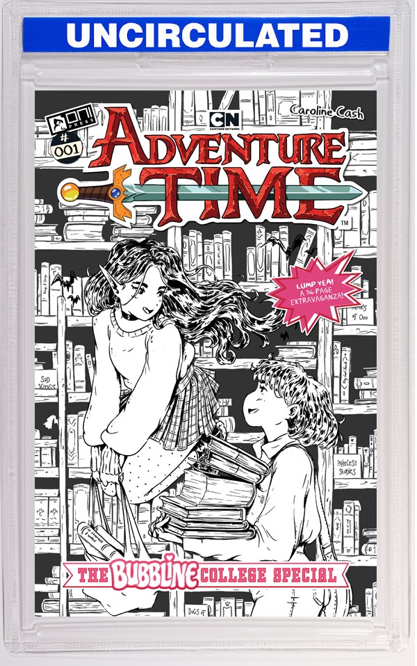 Adventure Time (2025) The Bubbline College Special # 1 (One Shot) CVR D INC Chloe Stawski B&W VAR