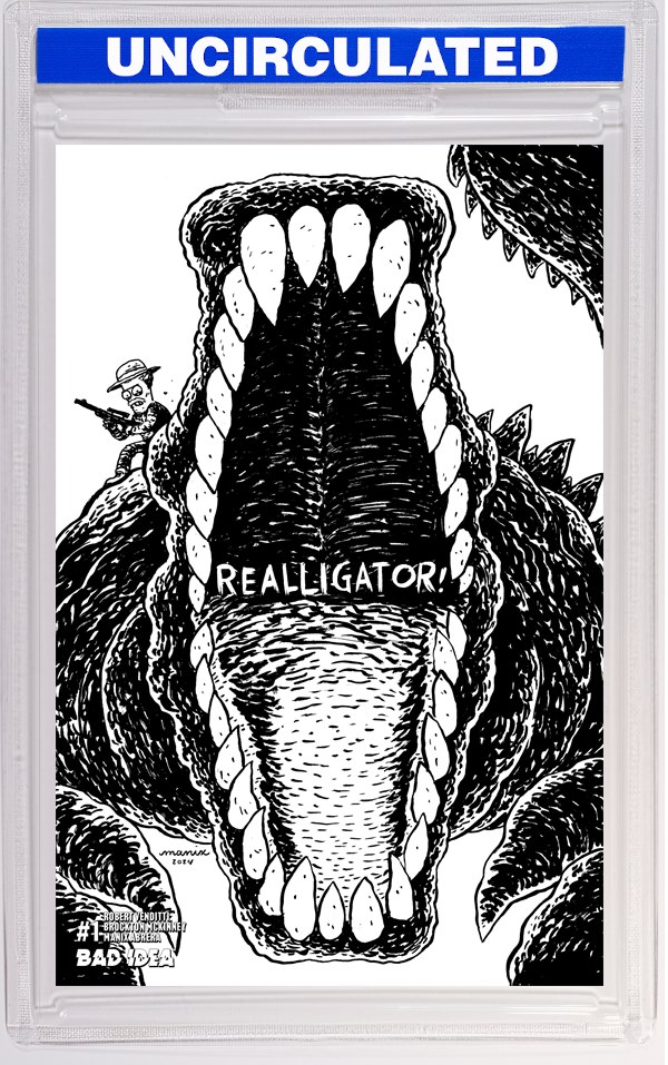 Realligator #1 (One Shot) CVR F INC Manix Abrera B&W VAR