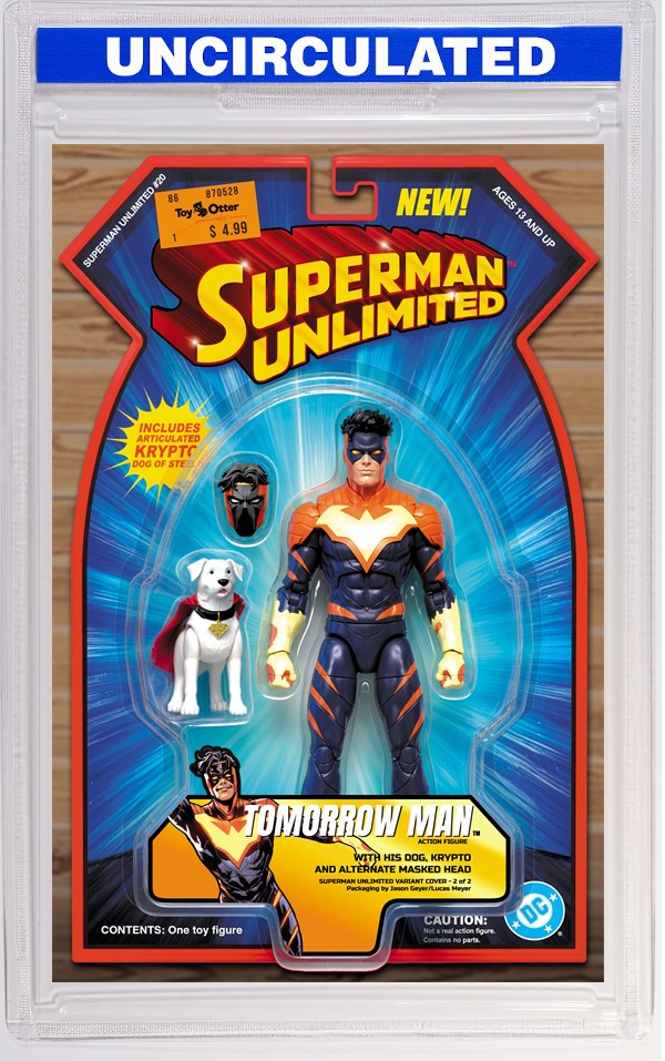 Superman Unlimited #20 CVR C Jason Geyer Tomorrow Man And Krypto Action (Figure) Comics Card Stock VAR