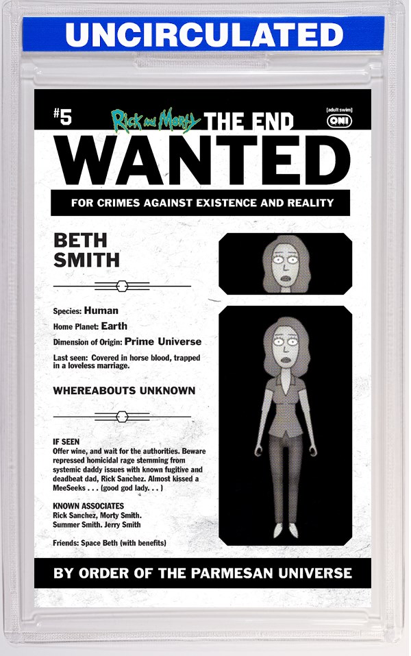 Rick And Morty The End #5 (Of 6) CVR C INC Phil Murphy Most Wanted VAR