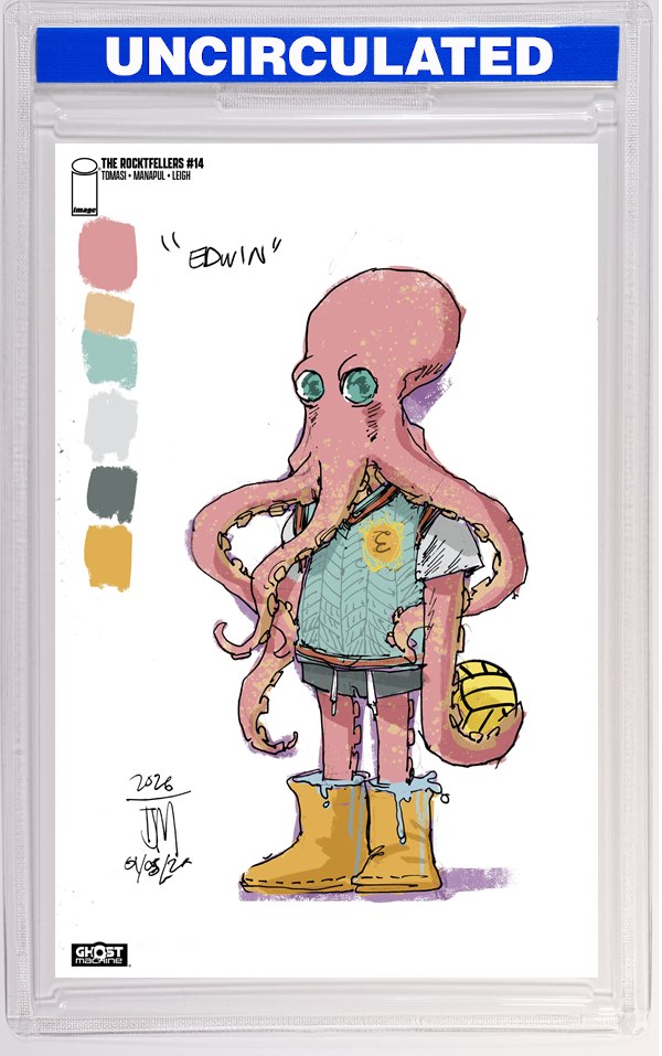 Rocketfellers #14 CVR C Francis Manapul Design Sketch VAR