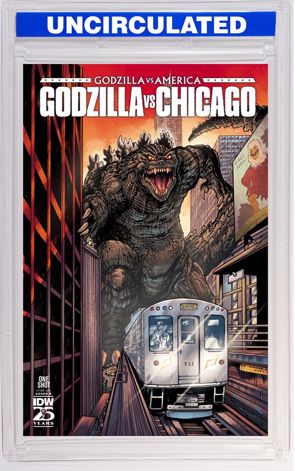 Godzilla Vs. America: Chicago Variant B (Seeley)