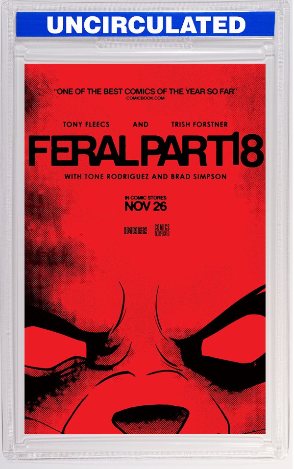 Feral #18 CVR B Tony Fleecs & Trish Forstner Movie Poster Homage VAR