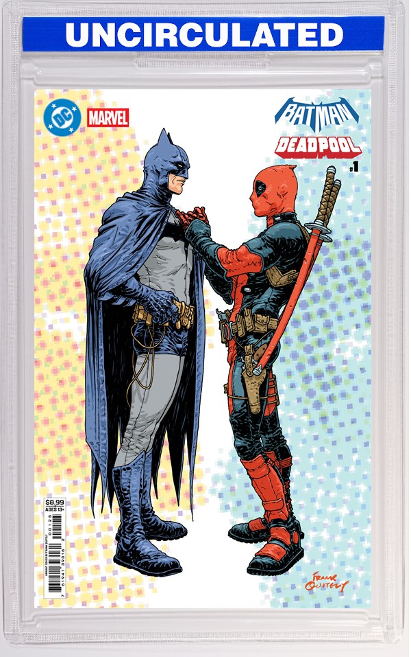 DC Marvel Batman Deadpool #1 (One Shot) CVR N Frank Quitely Batman Deadpool Card Stock VAR