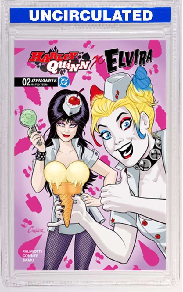 Harley Quinn X Elvira #2 CVR K INC Amanda Conner Ice Cream Original VAR