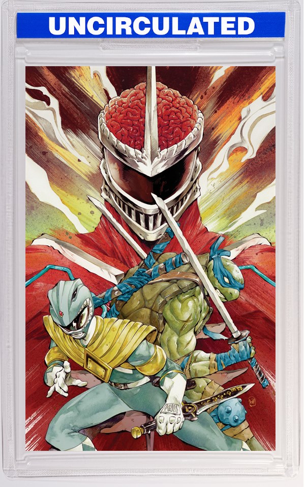 Mighty Morphin Power Rangers/Teenage Mutant Ninja Turtles III #4 H INCV Variant (Full Art, Foil, H