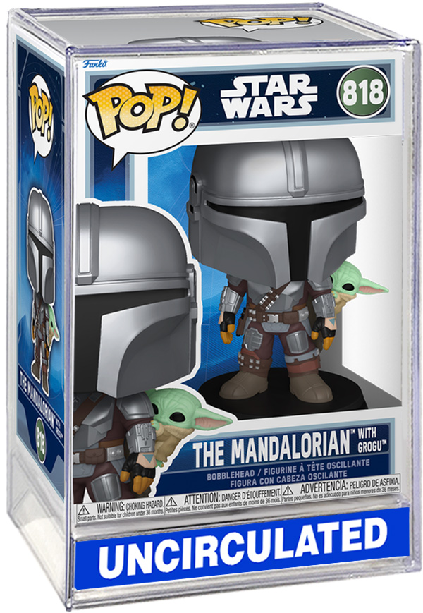 Star Wars - The Mandalorian With Grogu (On Back) Funko Pop! #818