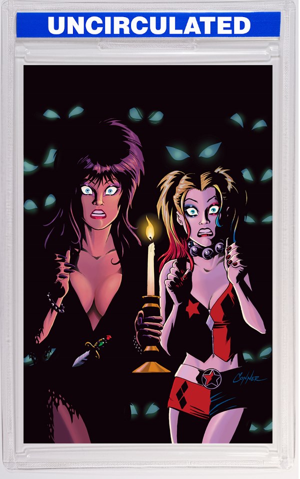 Harley Quinn X Elvira #4 CVR L INC Amanda Conner Candle Virgin VAR