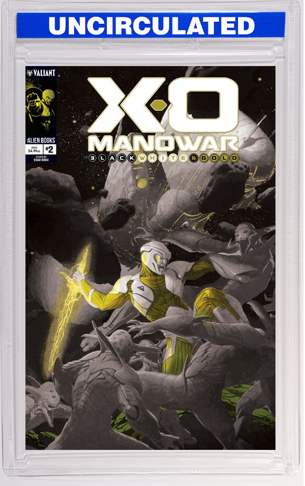 X-O Manowar: Black, White & Gold #2 Variant B (Ribic Black, White & Gold Variant)