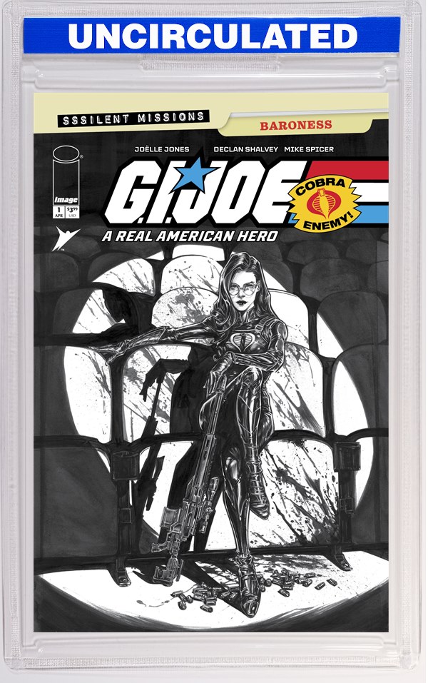 GI Joe A Real American Hero Sssilent Missions Baroness #1 (One Shot) CVR C INC Joelle Jones B&W VA