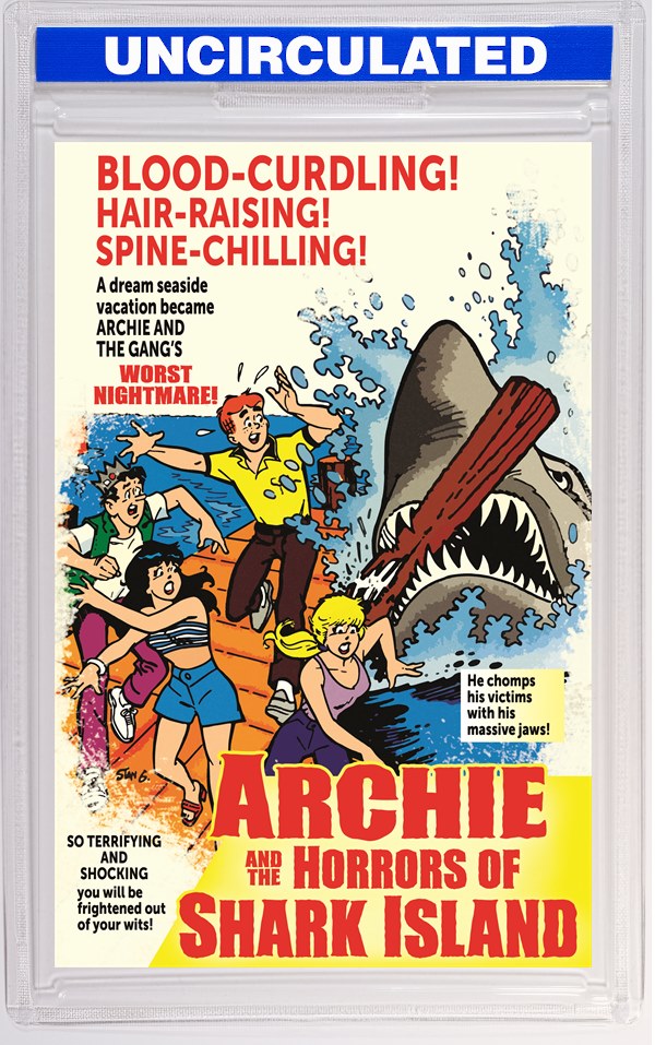 Archies Tv Laugh Out #79 Facsimile Edition CVR B Stan Goldberg Jaws Parody Movie Poster VAR