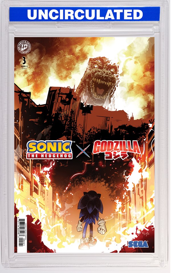 Sonic The Hedgehog X Godzilla #3 Variant B (Cizmesija)