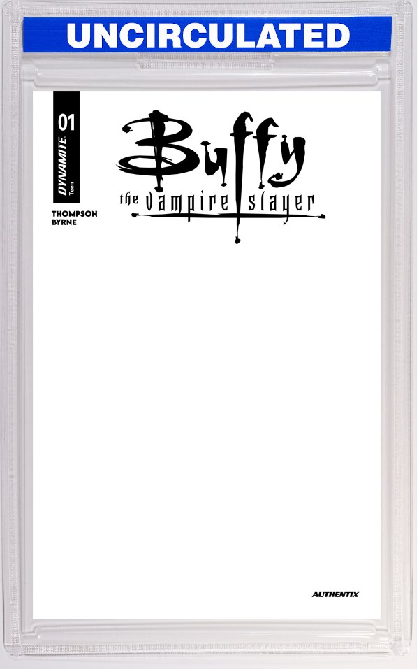 Buffy The Vampire Slayer #1 CVR H Blank Authentix VAR