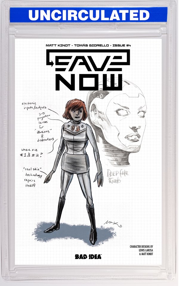 Save Now #4 (Of 4) CVR B Lewis Larosa Matt Kindt Character Design VAR