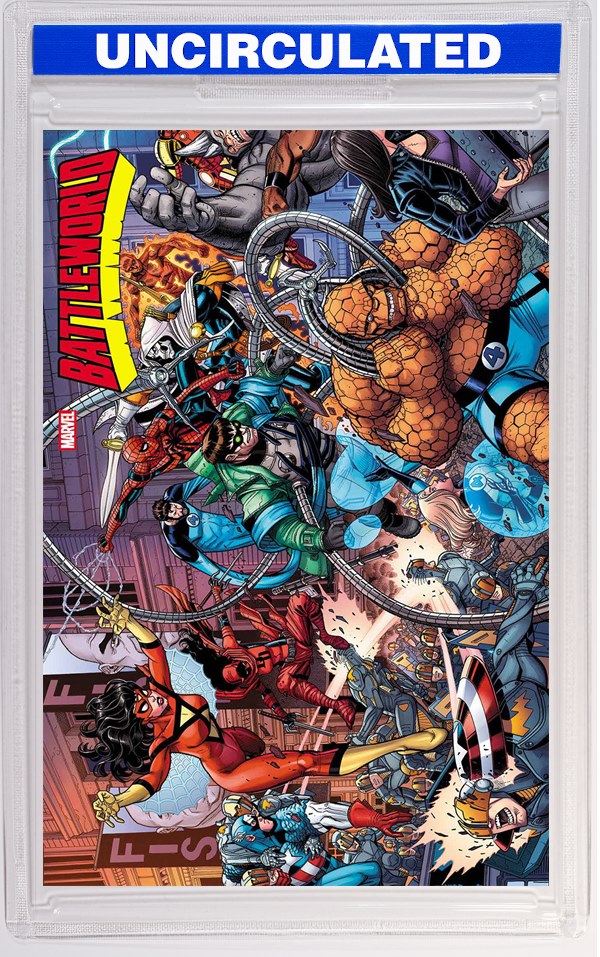 Battleworld #1 Nick Bradshaw 5-Part Wraparound Connecting Variant A