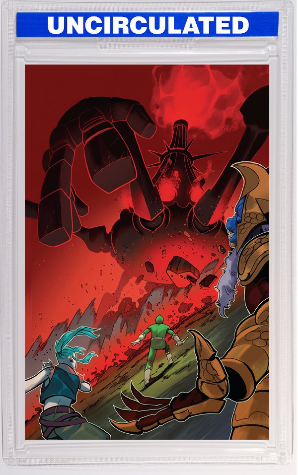 Power Rangers Green #4 H INCV Variant (Full Art, Rivas)