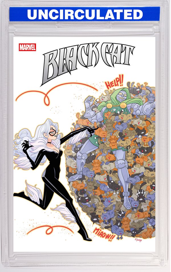 Black Cat #8 Marguerite Sauvage Doom Homage Variant