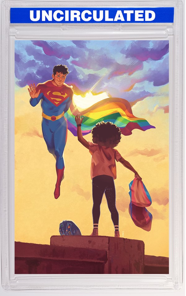 SUPERMAN #15 CVR E ANGEL SOLORZANO DC PRIDE 2024 CARD STOCK VAR (HOUSE OF BRAINIAC) (ABSOLUTE POWER)