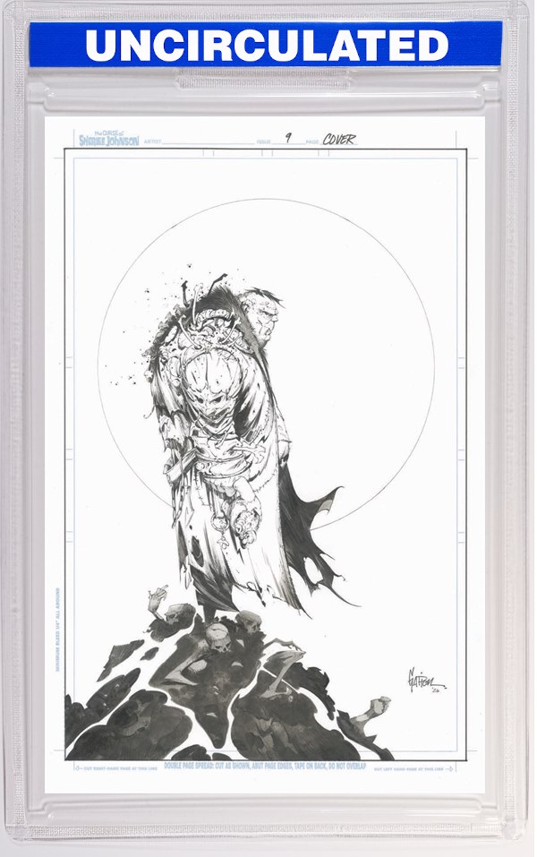 Spawn The Curse Of Sherlee Johnson #9 CVR C Jonathan Glapion B&W Virgin VAR