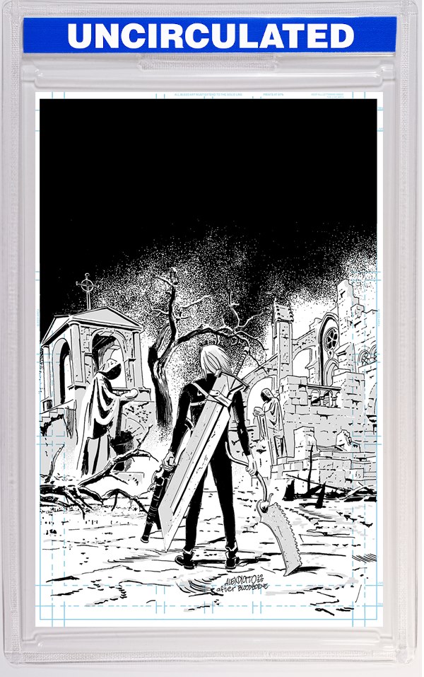 Lost Fantasy #4 CVR D INC Alex Diotto B&W Virgin VAR