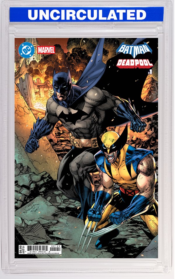 DC Marvel Batman Deadpool #1 (One Shot) CVR K Jim Lee Batman Wolverine Card Stock VAR