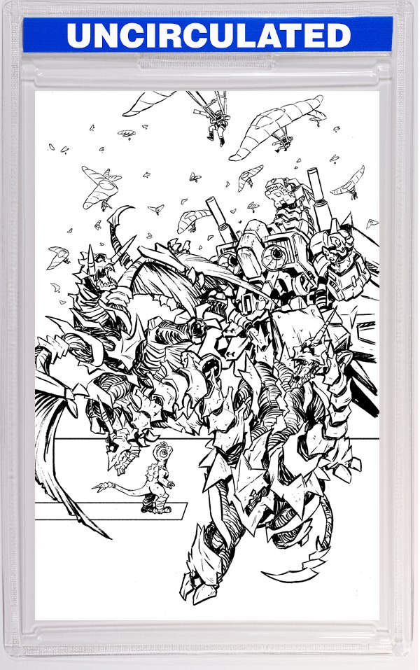 Starship Godzilla: Invasion X [Kai-Sei Era] #3 Variant RI (Ono B&W Full Art)