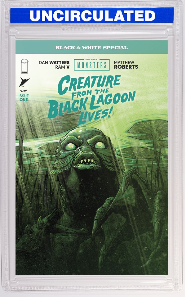 Universal Monsters Creature From The Black Lagoon Lives Black & White Special #1 (Of 2) CVR A Matthew Roberts