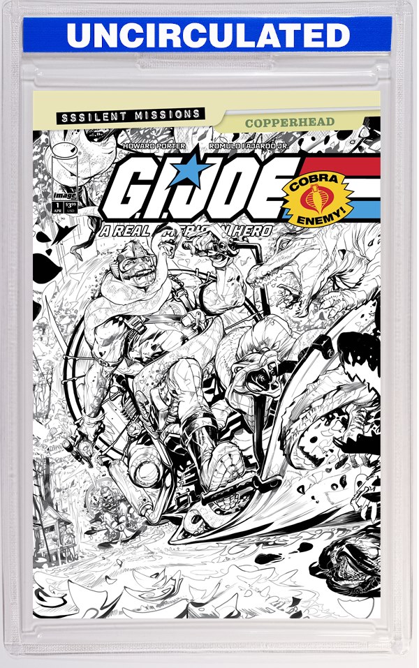 GI Joe A Real American Hero Sssilent Missions Copperhead #1 (One Shot) CVR C INC Howard Porter B&W