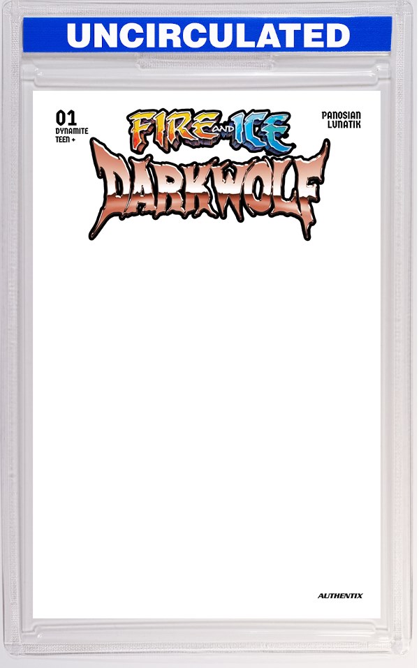 Fire And Ice Darkwolf #1 CVR F Blank Authentix VAR