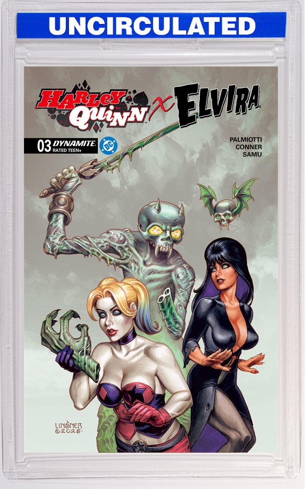 Harley Quinn X Elvira #3 CVR C Joseph Michael Linsner VAR