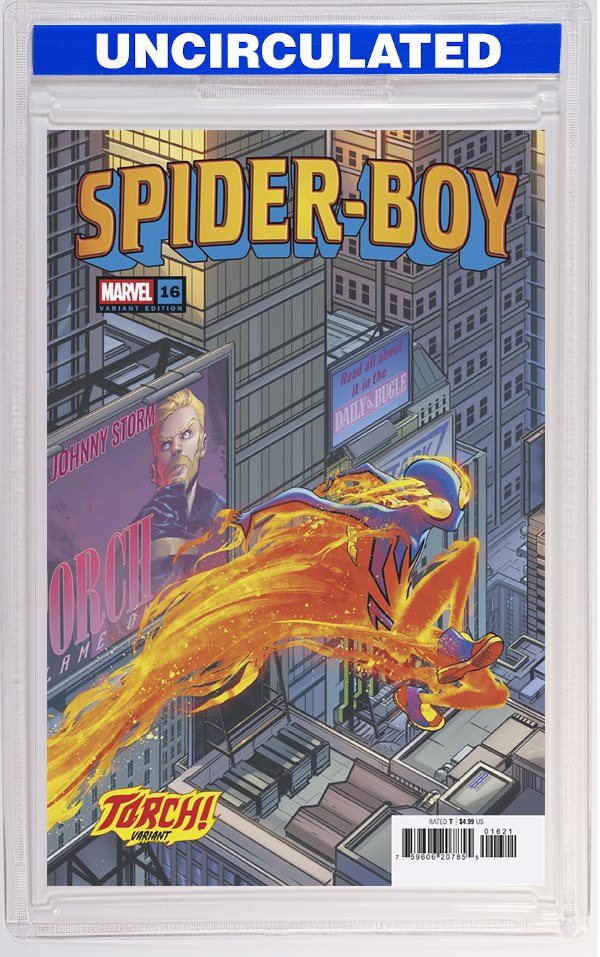 Spider-Boy #16 David Baldeon Torch! Variant