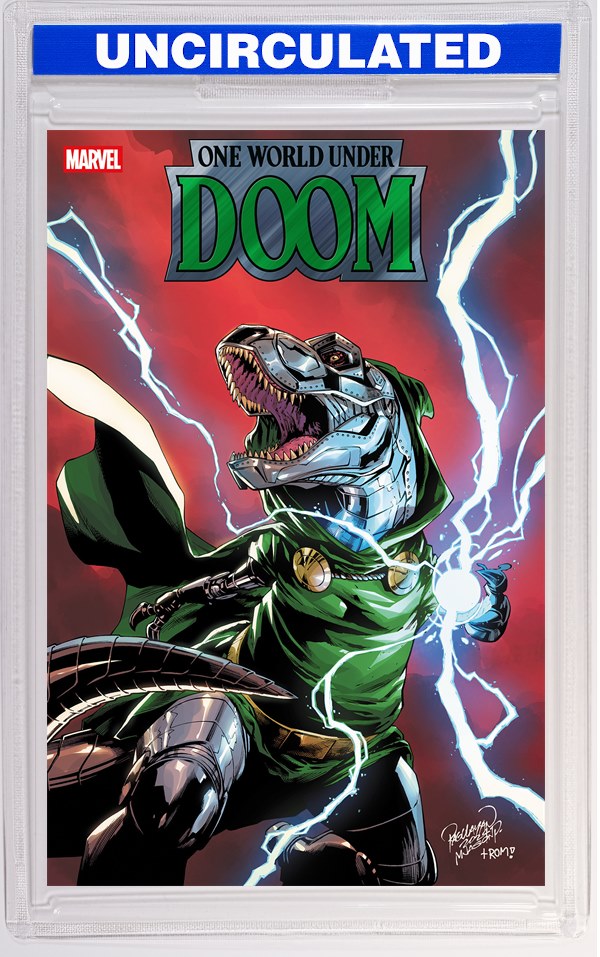One World Under Doom #6 Carlo Pagulayan Doomasaur Variant