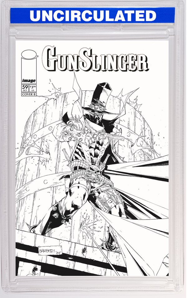 Gunslinger Spawn #59 CVR B Carlo Barberi B&W VAR