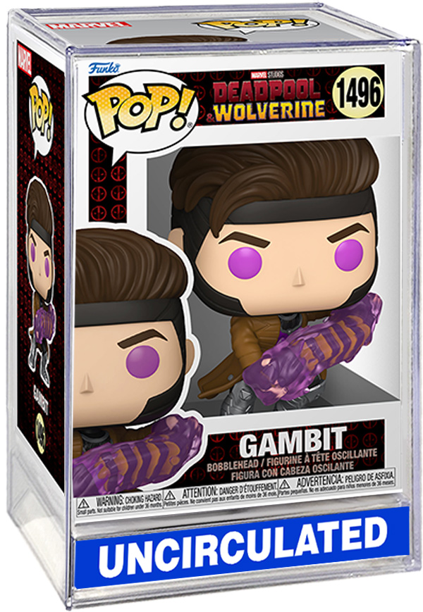 Marvel Deadpool & Wolverine - Gambit With Charged Cards Funko Pop! #1496